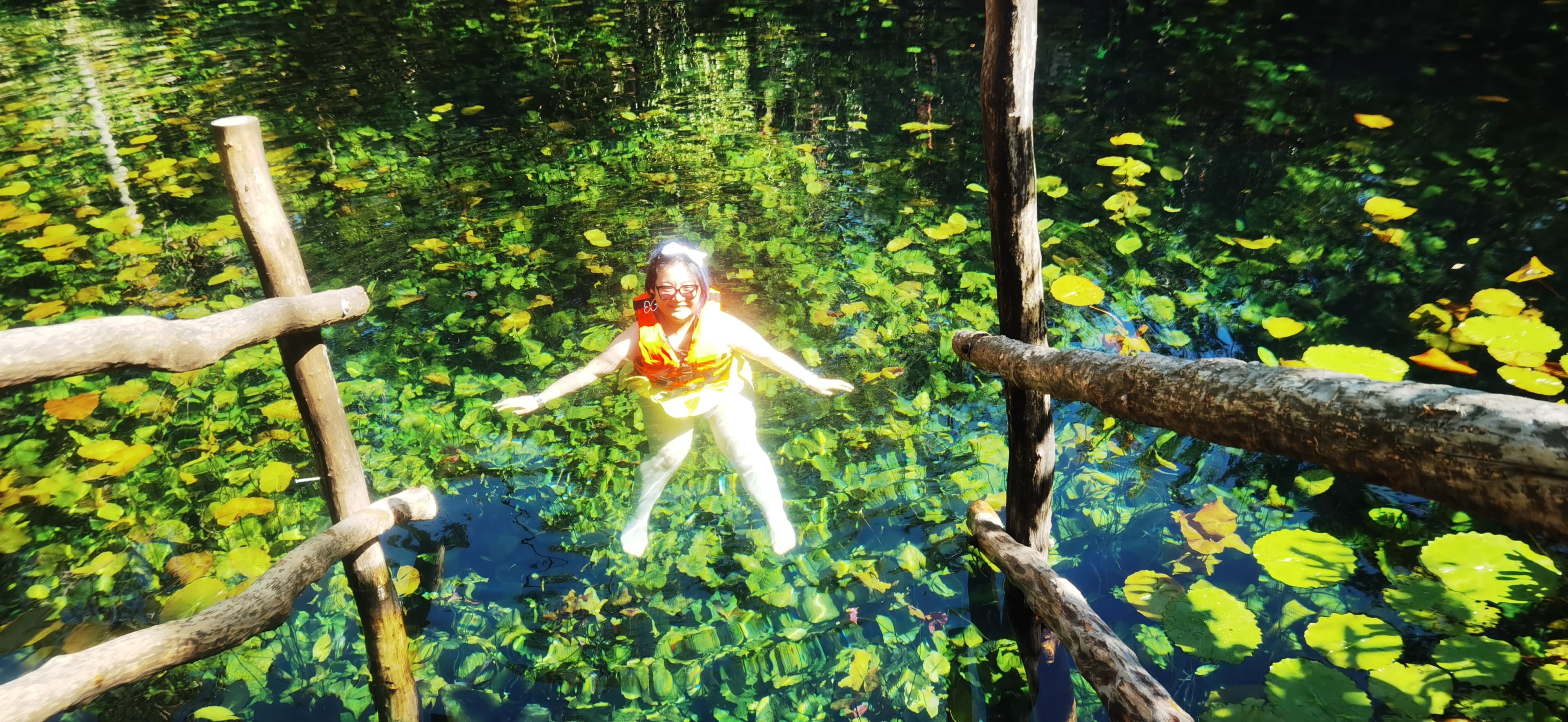 Swimming in a cenote